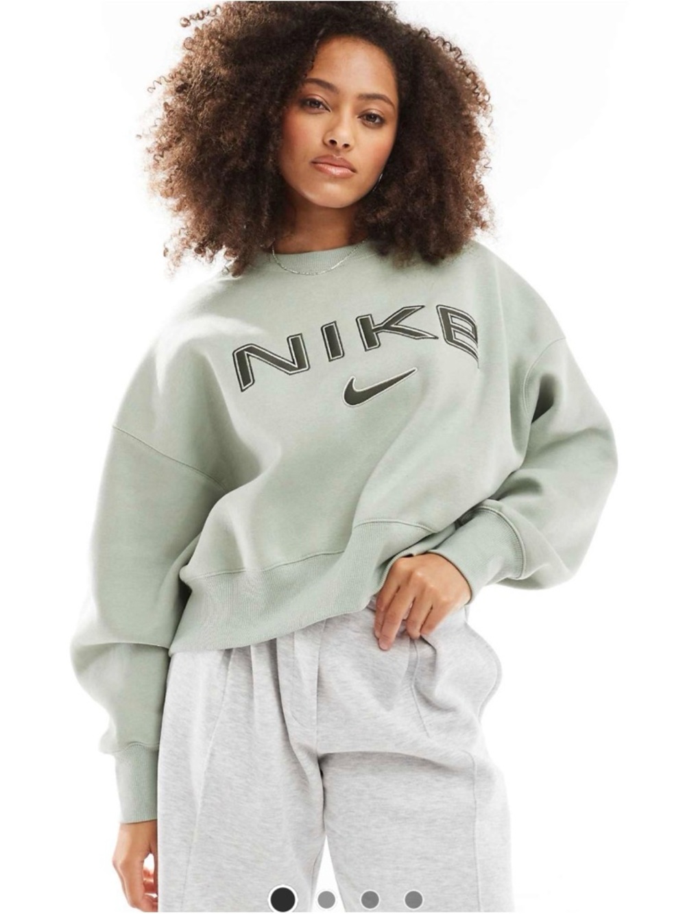 Nike Women's Retro Logo Pull Sweatshirt